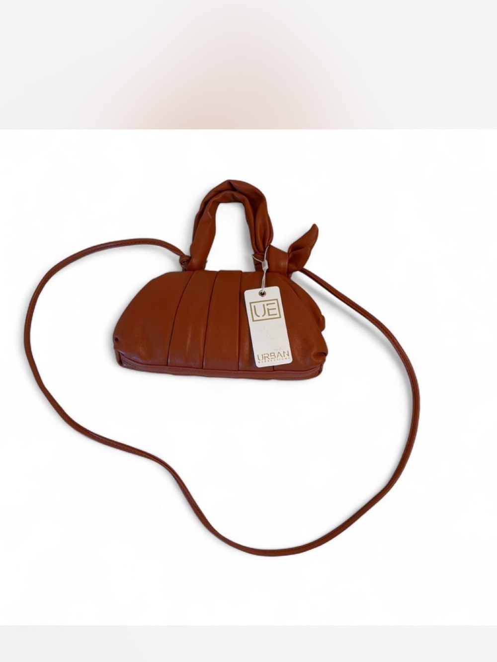 Urban Expressions Cognac Crossbody with Knot Handle